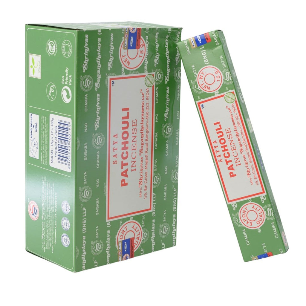 Satya Wierookstokjes Patchouli – Doos 12 x 15 gram