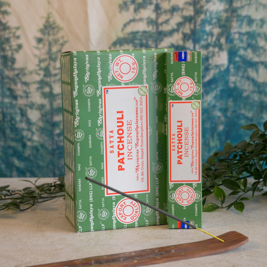 Satya Wierookstokjes Patchouli – Doos 12 x 15 gram