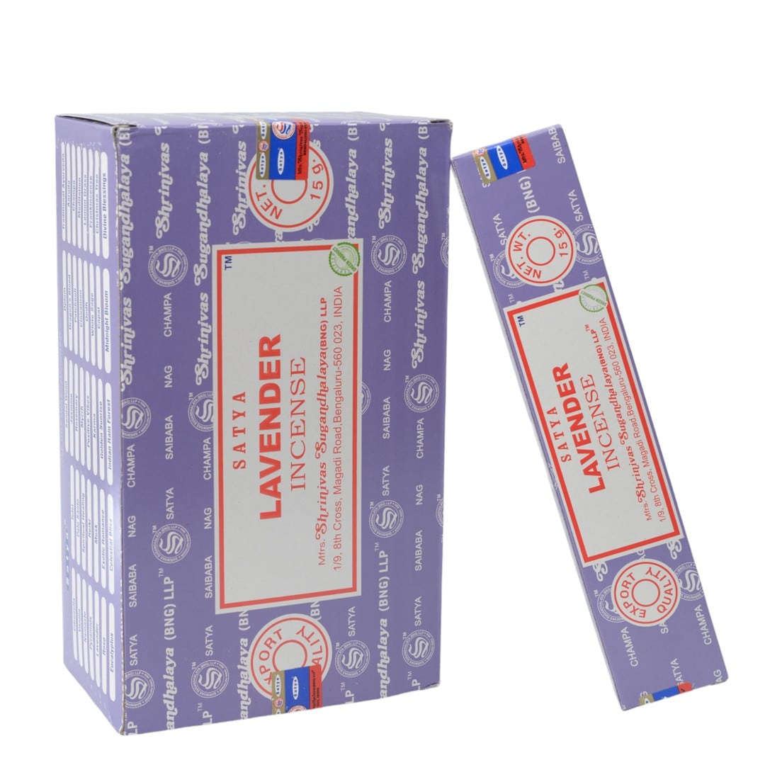 Satya Wierookstokjes Lavendel – Doos 12 x 15 gram