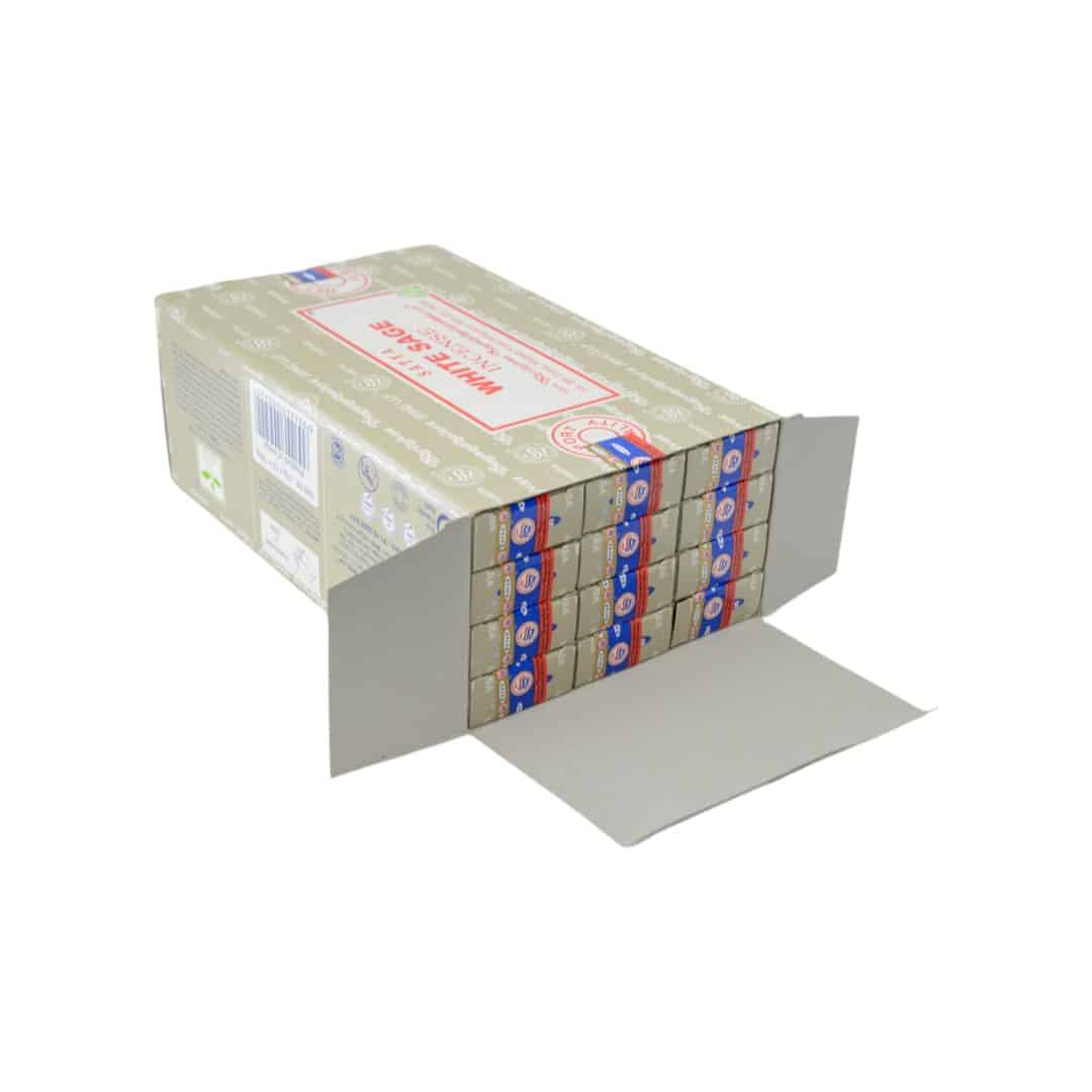 Satya Wierookstokjes Witte Salie – Doos 12 x 15 gram