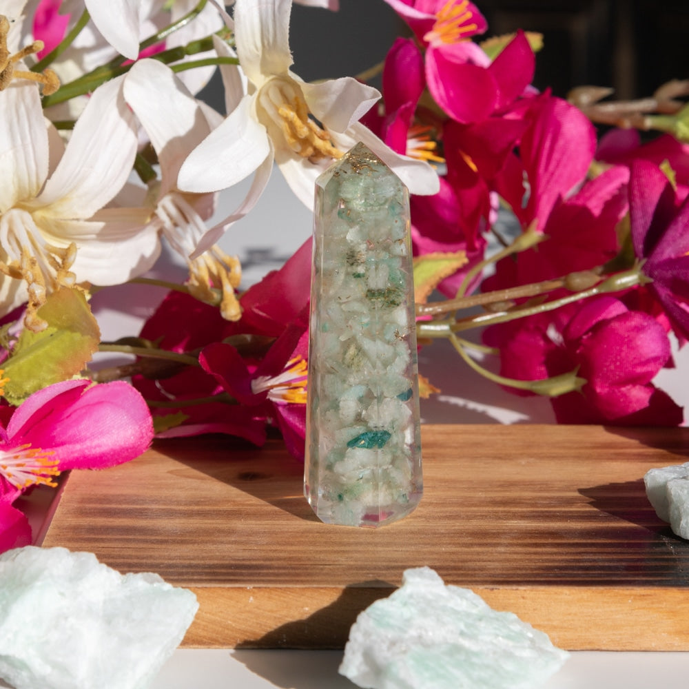 Orgonite Obelisk Groene Aventurijn (70 mm)