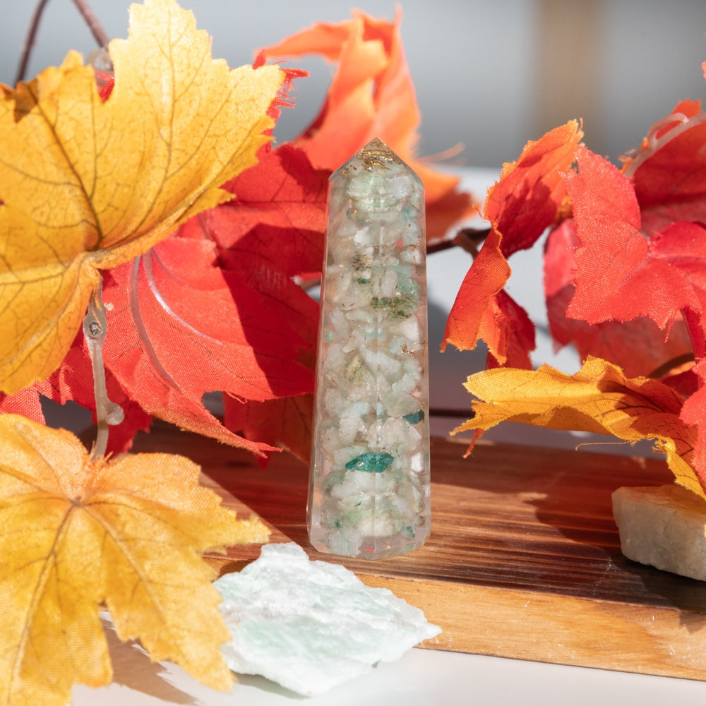 Orgonite Obelisk Groene Aventurijn (70 mm)