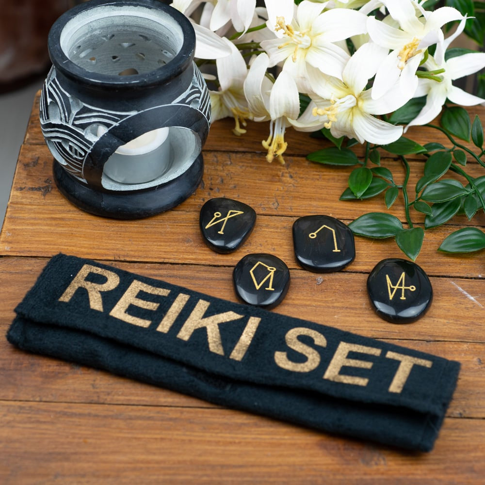 Reiki Stenen Zwarte Jaspis Aartsengelen – 4 stuks