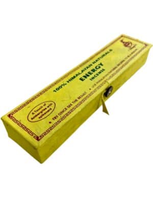 Tibetaanse Energy Wierookstokjes Lotus Houdertje Gele Doosje Concentratie Bevorderend