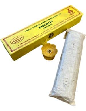 Tibetaanse Energy Wierookstokjes Lotus Houdertje Gele Doosje Concentratie Bevorderend