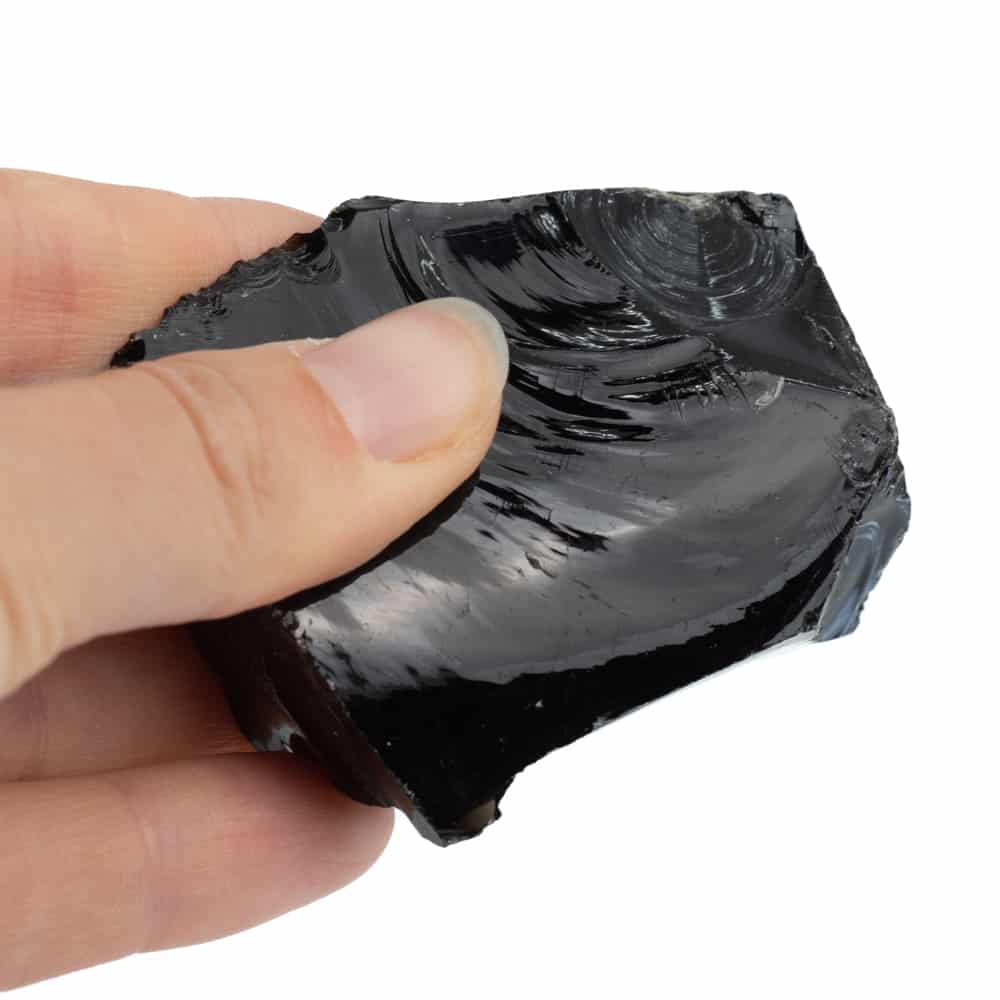 Ruwe Zwarte Obsidiaan Edelsteen 3 – 8 cm