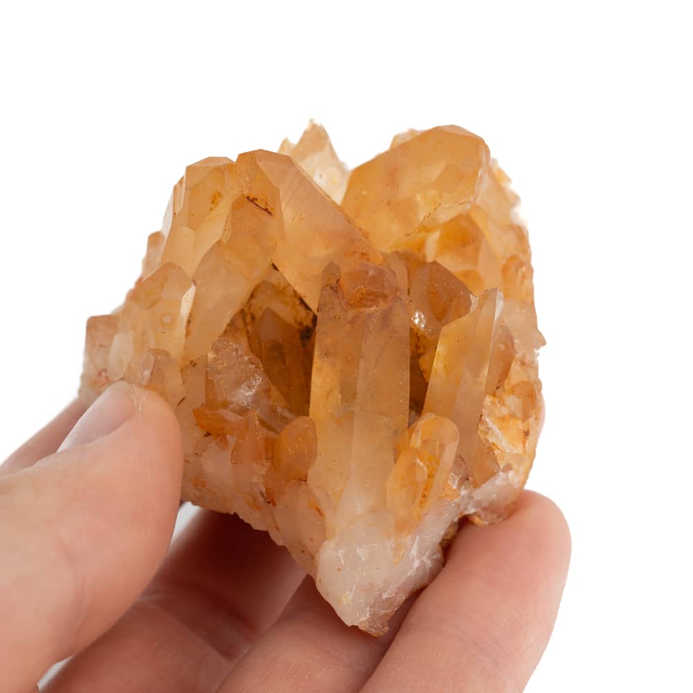 Ruwe Tangerine Kwarts Edelsteen Cluster 3 – 5 cm
