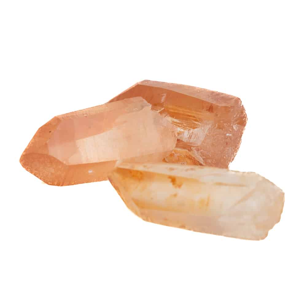 Ruwe Braziliaanse Tangerine Kwarts Edelsteen Punt 2 – 4 cm