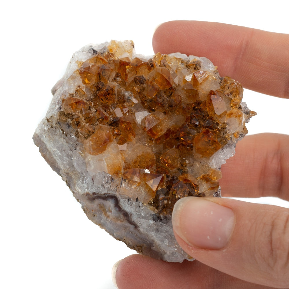 Ruwe Citrien Edelsteen Cluster 4 – 6 cm