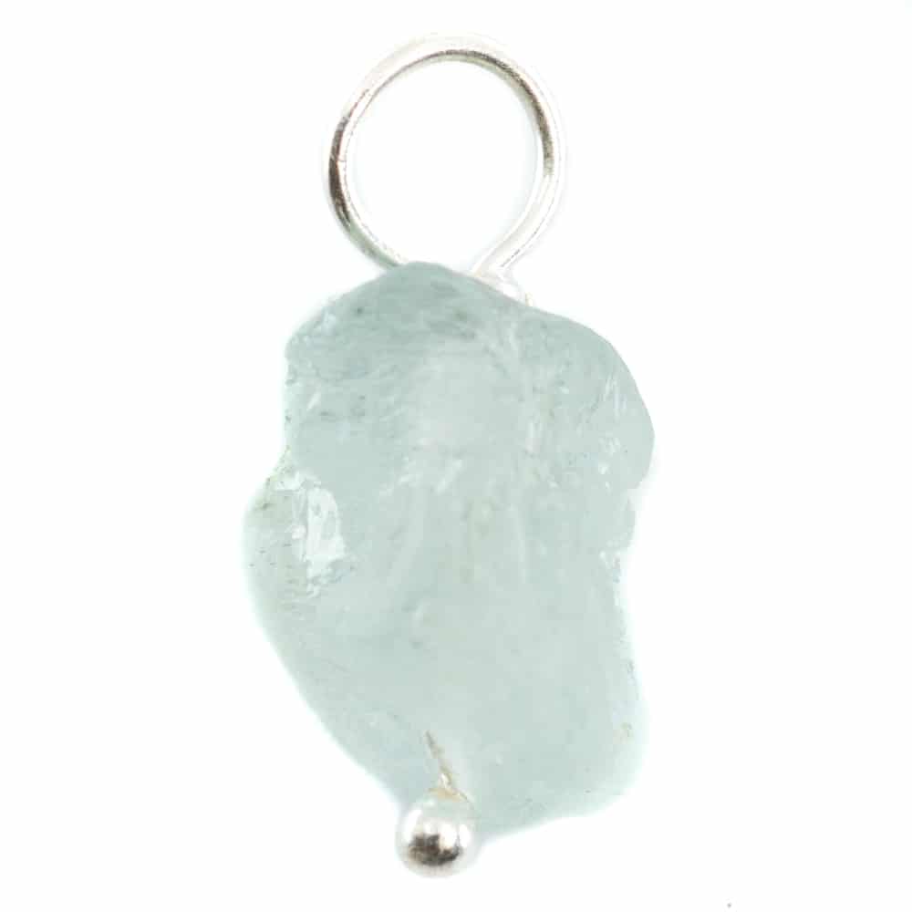 Ruwe Edelsteen Hanger Aquamarijn 925 Zilver (8 – 12 mm)