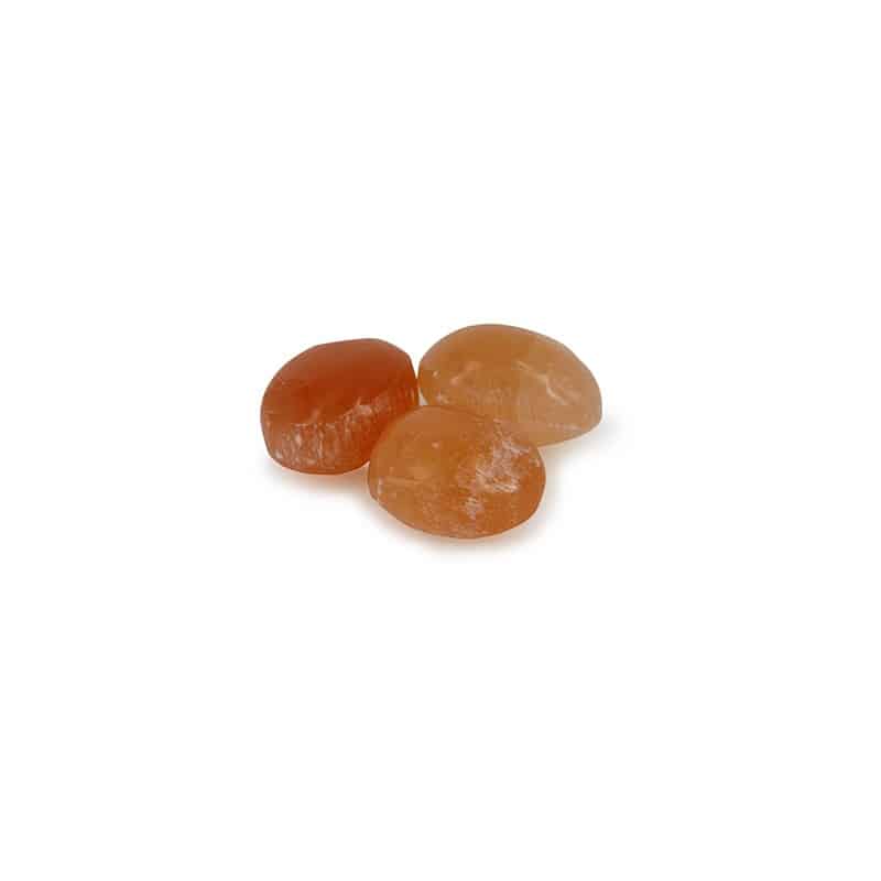 Trommelstenen Seleniet Oranje (20-40 mm) – 50 gram