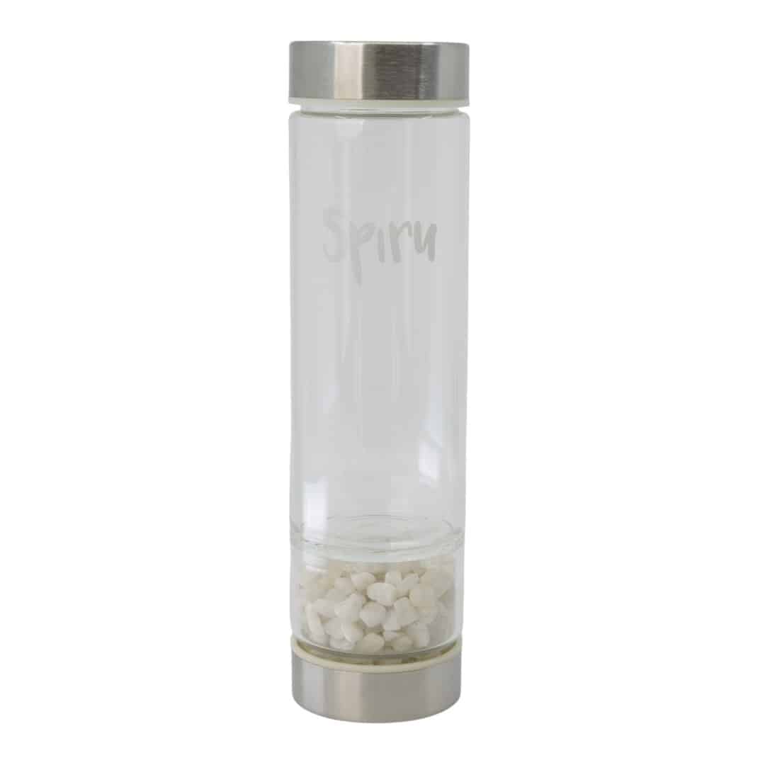 Spiru Edelsteen Waterfles Maansteen – 400 ml