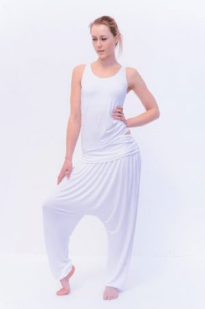 Yogabroek Comfort Flow Wit M-L