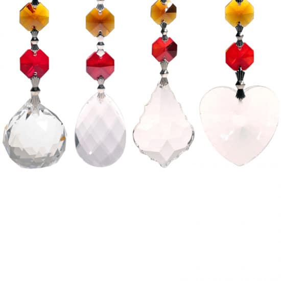 Set van 4 Feng-Shui Chakrakristallen