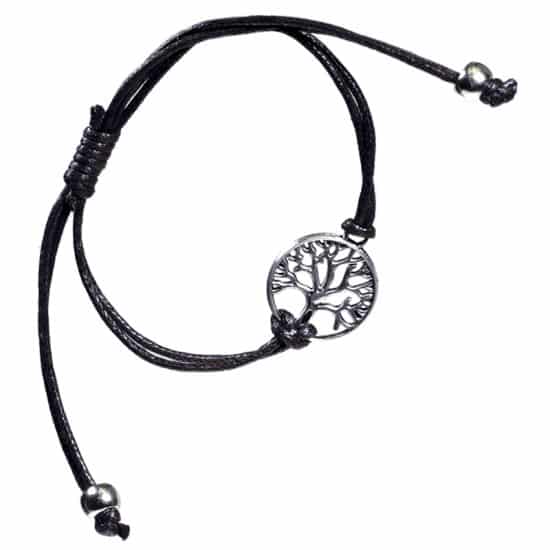 Armbandje Tree of Life Zwart
