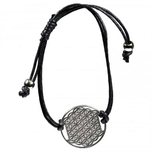 Armbandje Bloem des Levens Zwart