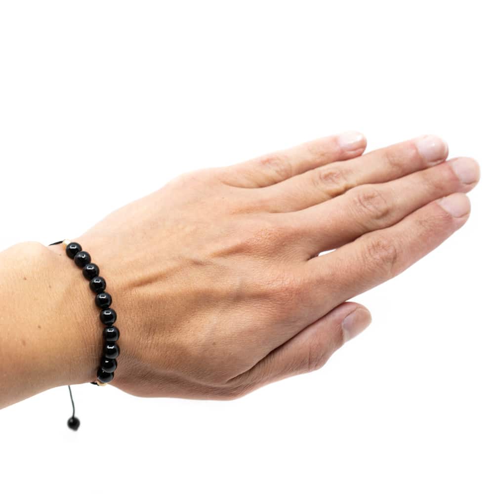 Edelsteen Armband Zwarte Toermalijn Verstelbaar