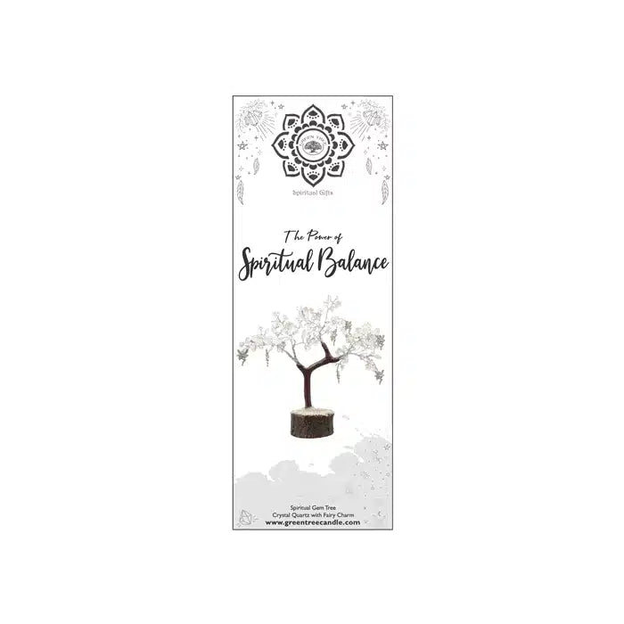 Edelsteenboom Bergkristal – Spirituele Balans – 18 cm
