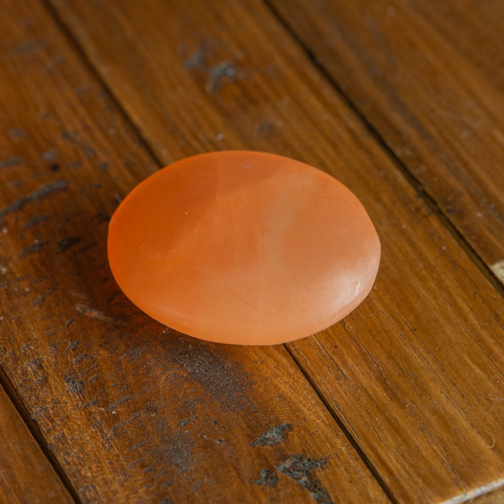 Zaksteen Oranje Seleniet 50 mm