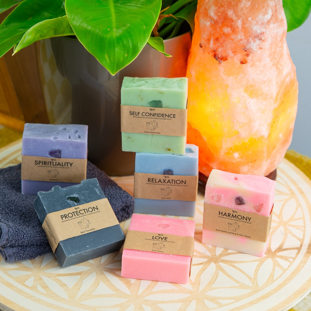 Spiru Fair Trade Edelsteen Zeep Set (6 stuks)