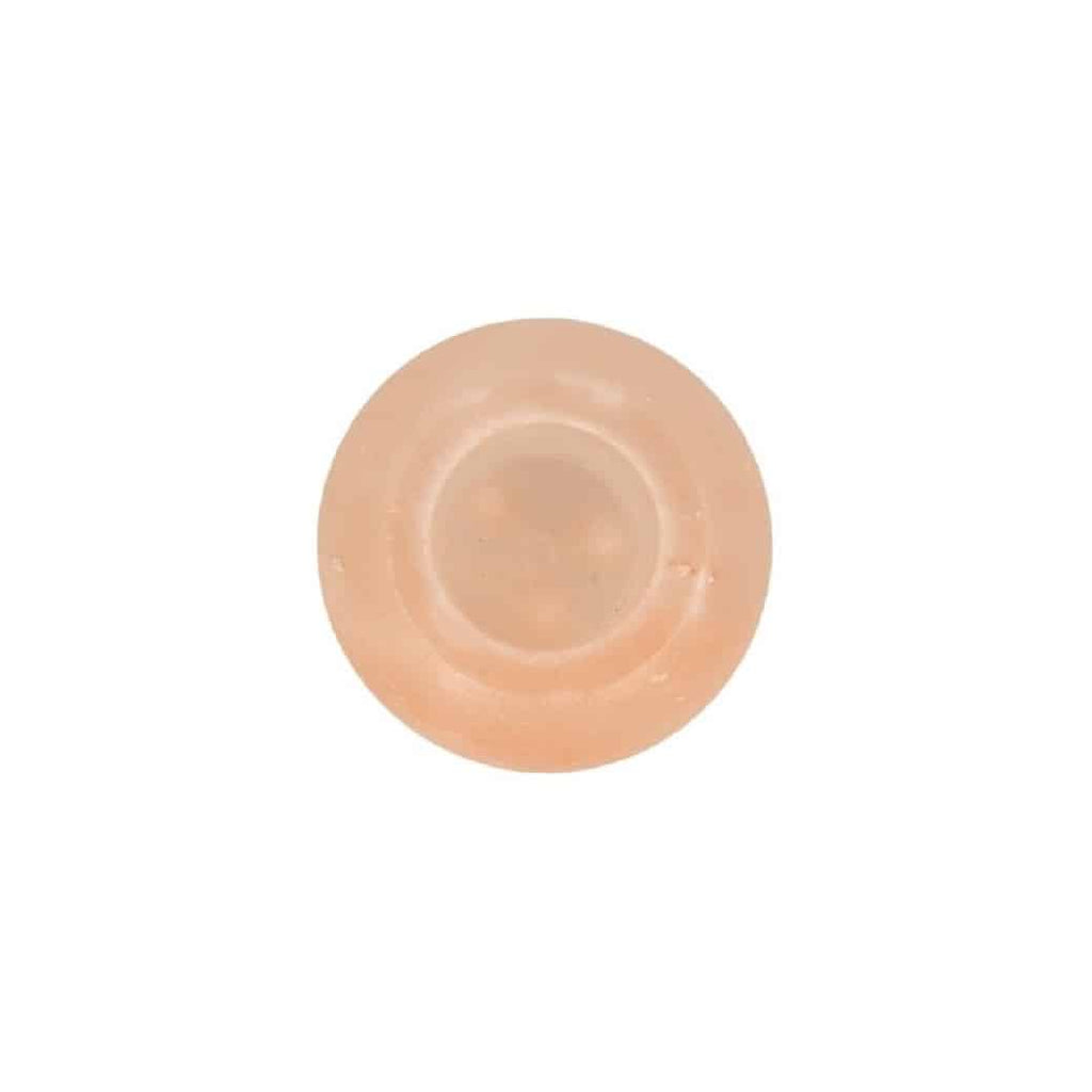 Zoutsteen Waxinelichthouder Oranje/Roze Bol (660 gram) 8 x 7.5 cm